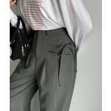 【mily bilet】タック入りストライプリボンワイドパンツ | Classical Elf  | 詳細画像18 