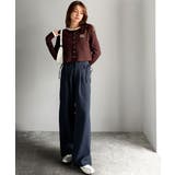 【mily bilet】タック入りストライプリボンワイドパンツ | Classical Elf  | 詳細画像29 