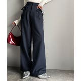 【mily bilet】タック入りストライプリボンワイドパンツ | Classical Elf  | 詳細画像33 