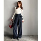 【mily bilet】タック入りストライプリボンワイドパンツ | Classical Elf  | 詳細画像34 