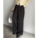 【mily bilet】タック入りストライプリボンワイドパンツ | Classical Elf  | 詳細画像2 