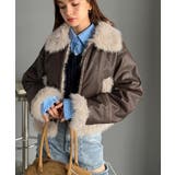 ファー使いヴィンテージライク ダメージフェイクレザーライダースジャケット | Classical Elf  | 詳細画像14 