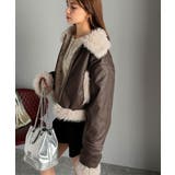 ファー使いヴィンテージライク ダメージフェイクレザーライダースジャケット | Classical Elf  | 詳細画像20 