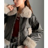 ファー使いヴィンテージライク ダメージフェイクレザーライダースジャケット | Classical Elf  | 詳細画像4 