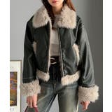 ファー使いヴィンテージライク ダメージフェイクレザーライダースジャケット | Classical Elf  | 詳細画像7 