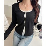 【mily bilet】重ね着風デザインで華やかに♪ レースキャミフェイクレイヤ… | Classical Elf | 詳細画像12