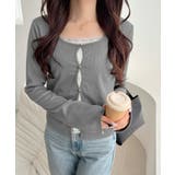 【mily bilet】重ね着風デザインで華やかに♪ レースキャミフェイクレイヤ… | Classical Elf | 詳細画像24