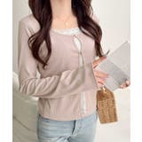 【mily bilet】重ね着風デザインで華やかに♪ レースキャミフェイクレイヤ… | Classical Elf | 詳細画像25