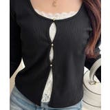 【mily bilet】重ね着風デザインで華やかに♪ レースキャミフェイクレイヤ… | Classical Elf | 詳細画像31