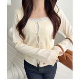 【mily bilet】重ね着風デザインで華やかに♪ レースキャミフェイクレイヤ… | Classical Elf | 詳細画像2