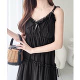 ブラック | 【mily bilet】周囲の視線を集める華やかな一着。前後2wayフリルデザイ… | Classical Elf