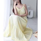 イエロー | 【mily bilet】周囲の視線を集める華やかな一着。前後2wayフリルデザイ… | Classical Elf