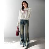 【mily bilet】チュールとフリルで甘く着る。ダブルフリルカレッジロゴ刺繍… | Classical Elf  | 詳細画像16 