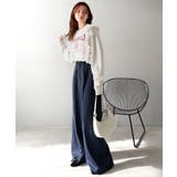 【mily bilet】チュールとフリルで甘く着る。ダブルフリルカレッジロゴ刺繍… | Classical Elf  | 詳細画像23 