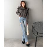 【mily bilet】チュールとフリルで甘く着る。ダブルフリルカレッジロゴ刺繍… | Classical Elf  | 詳細画像5 