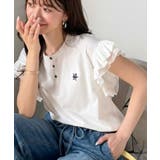 【mily bilet】ふわっと華やか、でも凛と。袖フリルコンパクトTシャツ | Classical Elf | 詳細画像1