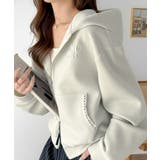 アイボリー | 【mily bilet】きらっとラメが映える♪ワッペン付きダブルジップピコレース… | Classical Elf 