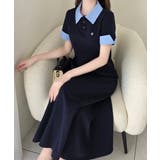 【mily bilet】パネルラインが描く美シルエット。ハーフスリーブポロワンピ… | Classical Elf  | 詳細画像29 