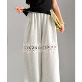 【mily bilet】唯一無二の華やかデザイン。花柄レース 切り替えスウェット… | Classical Elf  | 詳細画像23 