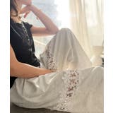 オートミール | 【mily bilet】唯一無二の華やかデザイン。花柄レース 切り替えスウェット… | Classical Elf 