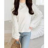 【mily bilet】大人可愛いふんわりスリーブが魅力♪サイドスリットリボンチ… | Classical Elf | 詳細画像7