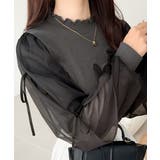 【mily bilet】大人可愛いふんわりスリーブが魅力♪サイドスリットリボンチ… | Classical Elf | 詳細画像10