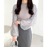 ピンク | 【mily bilet】大人可愛いふんわりスリーブが魅力♪サイドスリットリボンチ… | Classical Elf