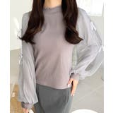 【mily bilet】大人可愛いふんわりスリーブが魅力♪サイドスリットリボンチ… | Classical Elf | 詳細画像28