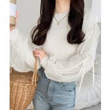 【mily bilet】大人可愛いふんわりスリーブが魅力♪サイドスリットリボンチ… | Classical Elf | 詳細画像1