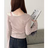 美しいシルエット！アシメネックレイヤード風シャーリング使い袖フレア胸刺繍カットソ… | Classical Elf  | 詳細画像21 