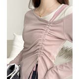 美しいシルエット！アシメネックレイヤード風シャーリング使い袖フレア胸刺繍カットソ… | Classical Elf  | 詳細画像22 