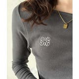 美しいシルエット！アシメネックレイヤード風シャーリング使い袖フレア胸刺繍カットソ… | Classical Elf  | 詳細画像27 