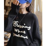 ブラック | 【mily bilet】デイリースタイルを華やかに彩る。コード刺繍ネップニットプ… | Classical Elf 