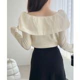 大人フェミニンを叶える♪オフショル2WAYオーガンジーリボンプルオーバー | Classical Elf | 詳細画像9