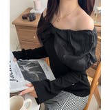 大人フェミニンを叶える♪オフショル2WAYオーガンジーリボンプルオーバー | Classical Elf | 詳細画像14