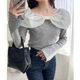 大人フェミニンを叶える♪オフショル2WAYオーガンジーリボンプルオーバー | Classical Elf | 詳細画像24