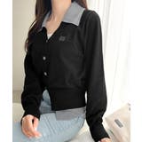 【mily bilet】着るだけ完成、コーデ迷子にさよなら♪胸刺繍ダブルカラーレ… | Classical Elf | 詳細画像14