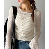 アイボリー | 【mily bilet】トレンドの愛されアイテム。アシメシアーレースギャザープル… | Classical Elf 