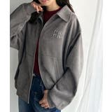 柔らかタッチで上品見え◎立体刺繍デザインスエードポンチ素材ダブルジップアウター | Classical Elf  | 詳細画像8 