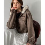 ふわっと華やか、羽織って甘辛♪フードファー付きスエードポンチパーカー | Classical Elf  | 詳細画像17 