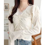 アイボリー | 【mily bilet】カジュアルな大人ガーリーテイスト。レースドッキングパフス… | Classical Elf 