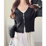 【mily bilet】透け感と上品なきらめきで魅せる♪ 透かし編みシルバーボタ… | Classical Elf | 詳細画像12