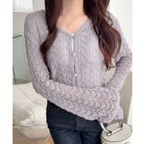 ブルー | 【mily bilet】“涼しげ×あざと可愛い”の最強タッグ♪透かし編みシェル釦… | Classical Elf