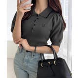 【mily bilet】配色×くすみカラーで魅せる、ずるい清楚さ。配色ラインポロ… | Classical Elf | 詳細画像10