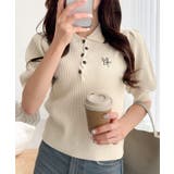 【mily bilet】配色×くすみカラーで魅せる、ずるい清楚さ。配色ラインポロ… | Classical Elf | 詳細画像6