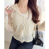 アイボリー | 【mily bilet】カジュアルと清楚のドッキング。大人可愛い軽やかな一枚♪フ… | Classical Elf