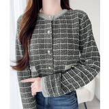 【mily bilet】甘さに恋して、気品きらり♪ツイードニットパールボタンカー… | Classical Elf  | 詳細画像13 