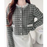 【mily bilet】甘さに恋して、気品きらり♪ツイードニットパールボタンカー… | Classical Elf  | 詳細画像18 