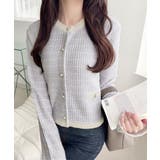 【mily bilet】甘さに恋して、気品きらり♪ツイードニットパールボタンカー… | Classical Elf  | 詳細画像20 