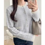 【mily bilet】甘さに恋して、気品きらり♪ツイードニットパールボタンカー… | Classical Elf  | 詳細画像24 